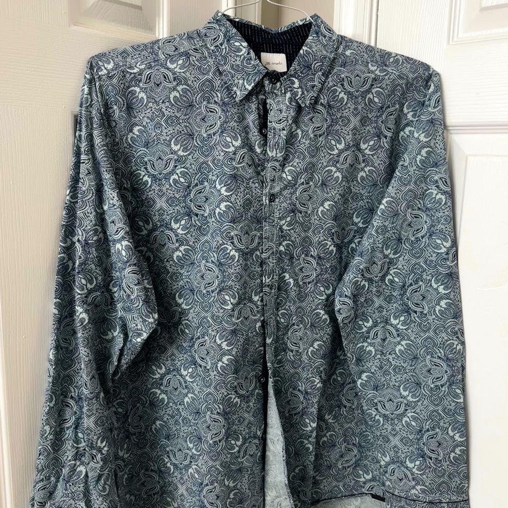 JB Holmes Men’s Athletic Button Up Shirt| Size Medium